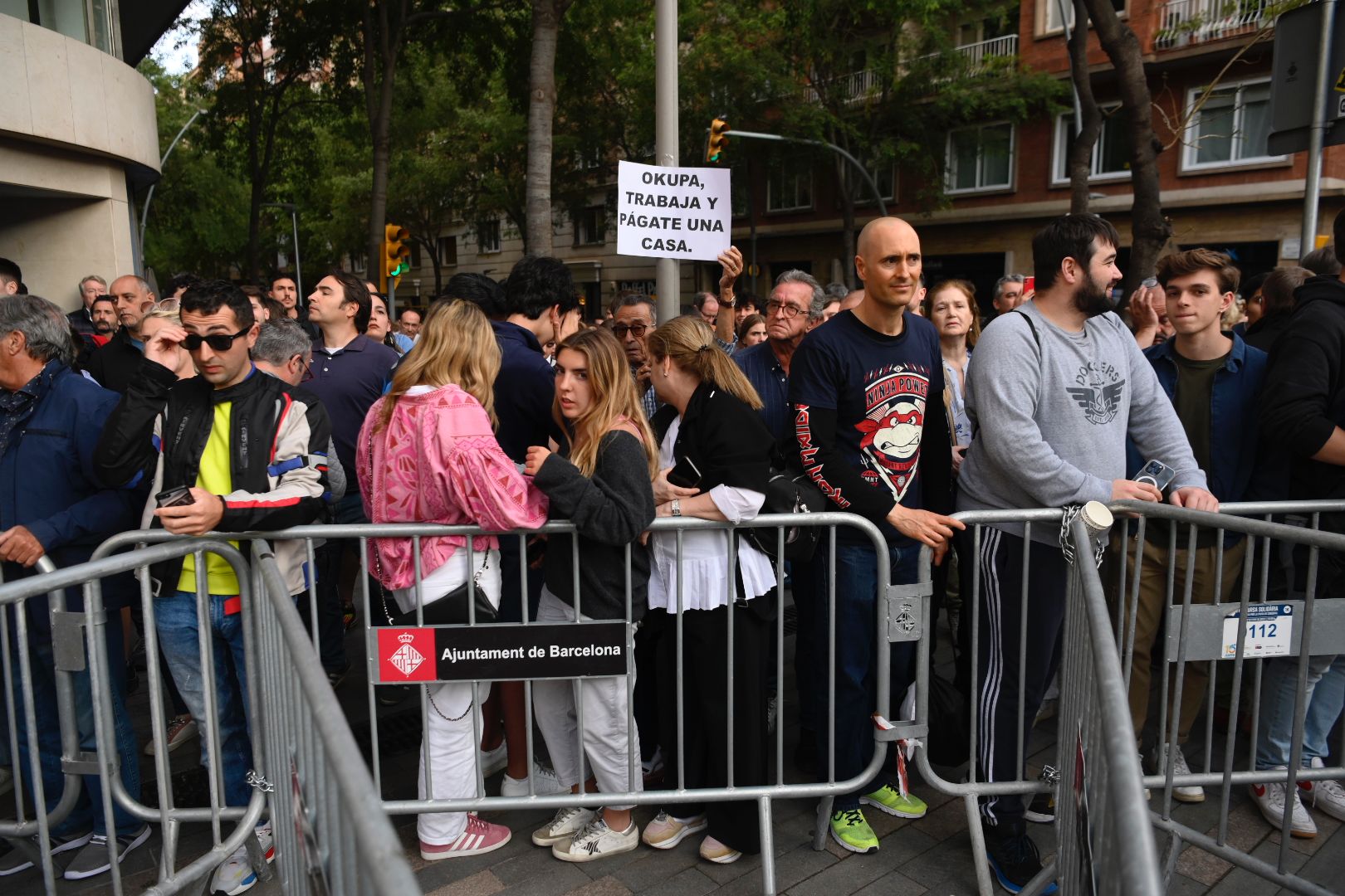 Desalojo de casas okupadas en Barcelona