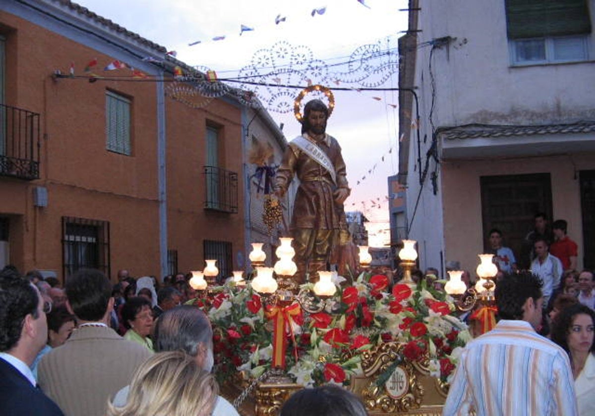 Imagen del patrón de Villasequilla, San Isidro