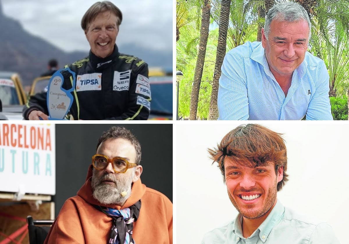 El piloto José Mari Ponce, el exciclista Santos González, el artista Bob Pop y el joven Rafael Nadal, todos ellos candidatos por distintos partidos a las elecciones autónomicas y municipales