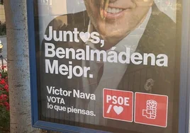 El PSOE escribe mal en la propaganda electoral el nombre de su alcalde en Benalmádena