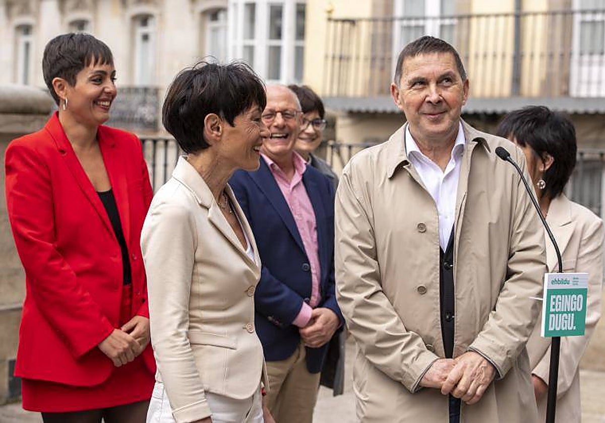 Arnaldo Otegui, esta semana en un acto en Vitoria