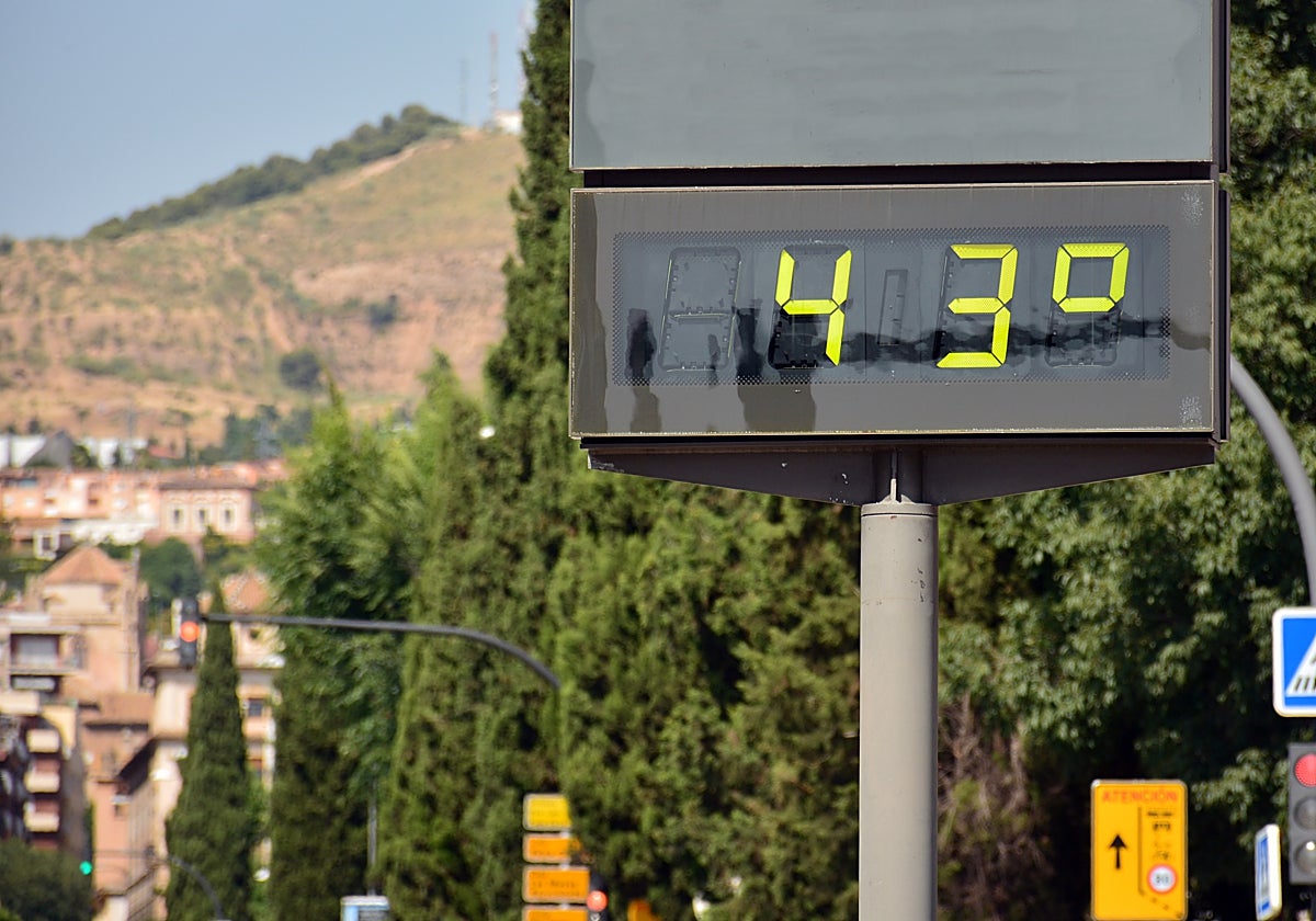 Fotografía de las altas temperaturas en plena calle