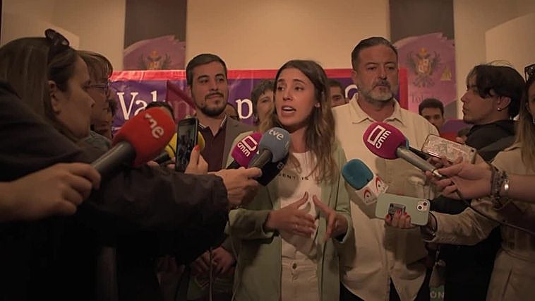 Irene Montero lamenta que Page busque "siempre" pactos con el PP