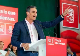 Sánchez acusa al PP de utilizar a ETA como «único argumento» en su primer mitin en el País Vasco