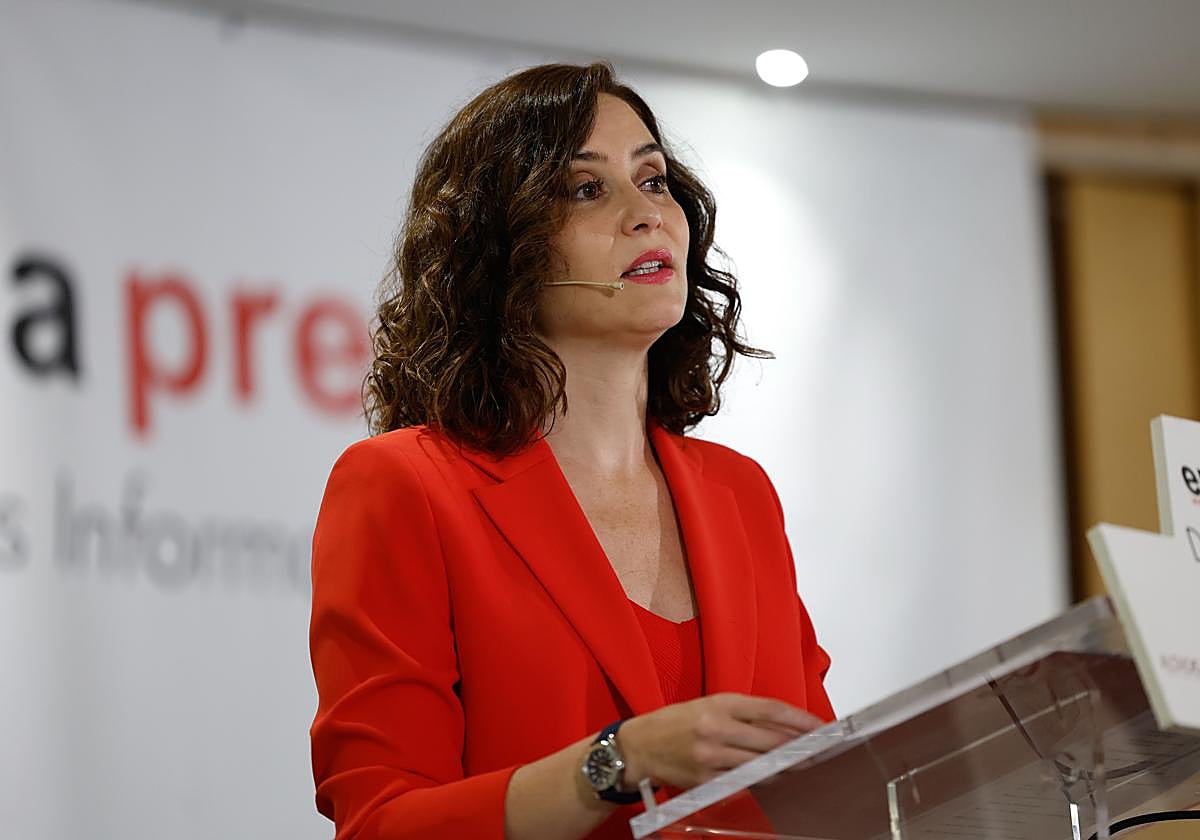 Ayuso, recientemente con la candidata popular de Galapagar (Madrid), durante un acto