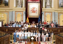 Alumnos del colegio Tavera visitan el Congreso de los Diputados