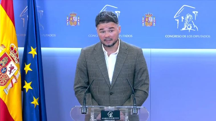 Rufián sobre Bildu: "Es bueno acabar con circos mediáticos quitando directamente la pista"