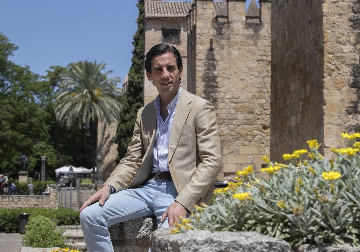 Juan Ortega, en la Puerta de Almodóvar, durante la entrevista
