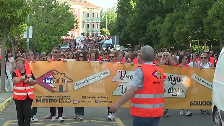 Vecinos y afectados protestan en el primer aniversario del derribo de viviendas en San Fernando
