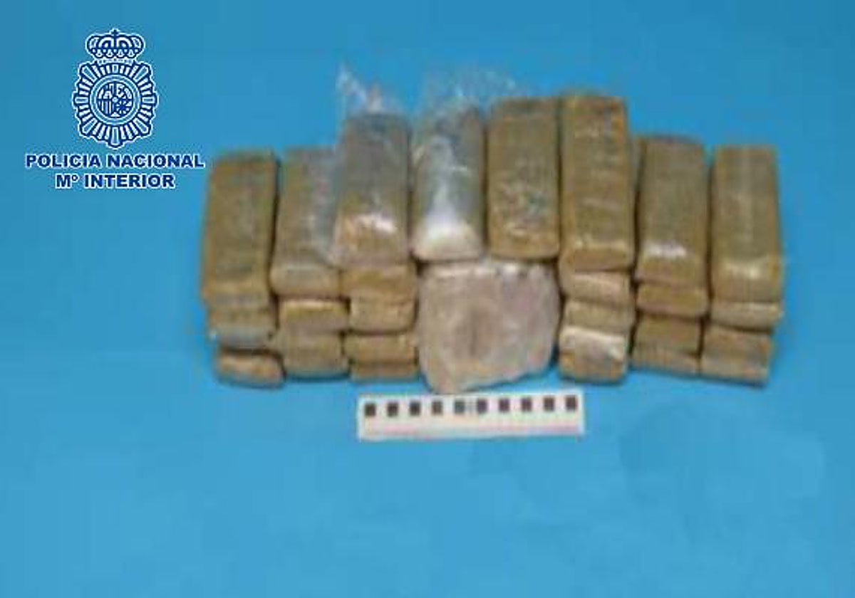 Mercancía encontrada en el vehículo