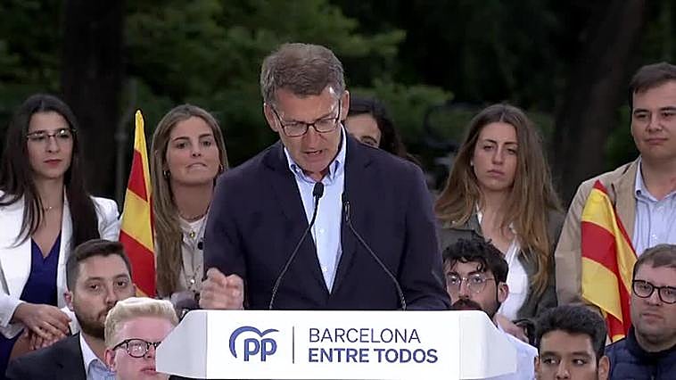 Núñez Feijóo: "Le pido el voto a los que confiaron en otros partidos y acabaron facilitando los gobiernos de izquierdas e independentistas"