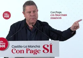 García-Page califica de «indecente» que el PP utilice su imagen junto a la de Otegui para hacer campaña electoral