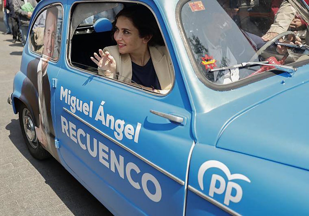 Isabel Díaz Ayuso, en el PP 600 del candidato de Leganés, Miguel Ángel Recuenco