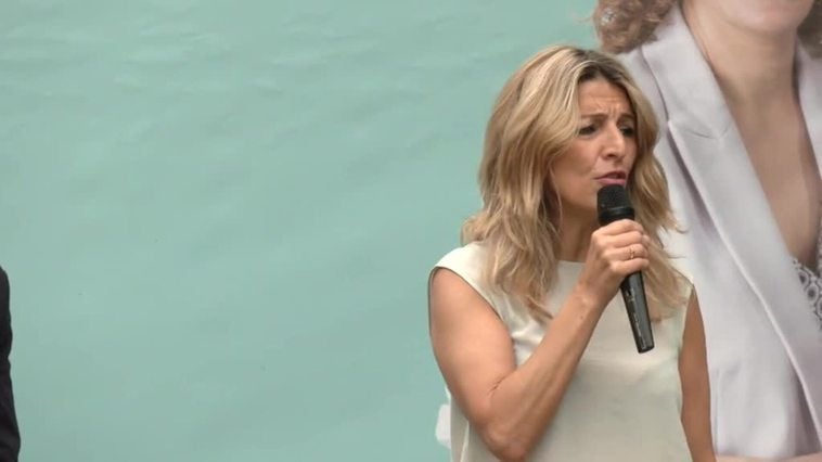 Yolanda Díaz pide a los dirigentes del fútbol que "reparen el daño causado" por los insultos racistas a Vinicius