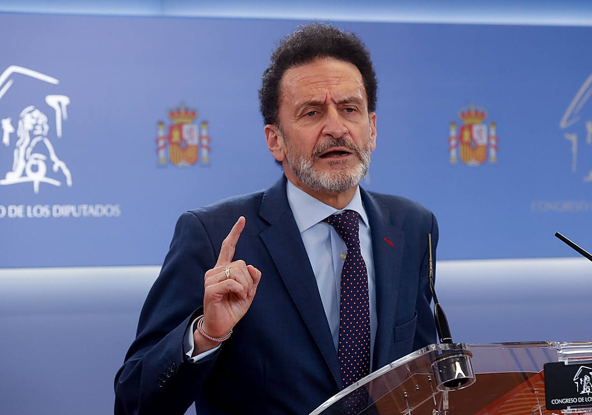 Edmundo Bal, en una intervención en la sala de prensa del Congreso