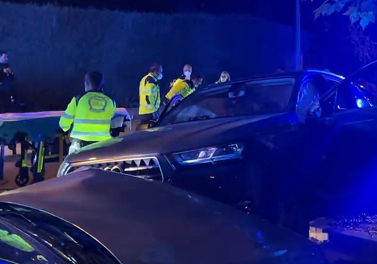 Los servicios de emergencias, en el lugar del siniestro