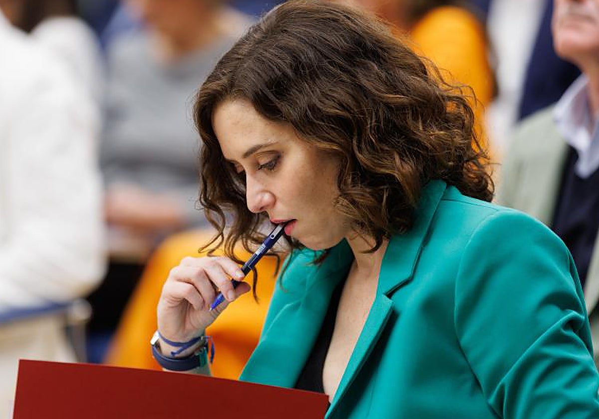 La presidenta de la Comunidad de Madrid, Isabel Díaz Ayuso