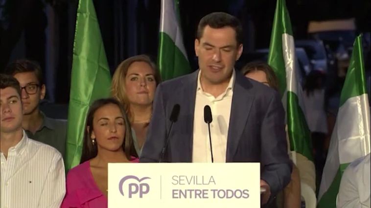 Moreno pide para los candidatos populares el apoyo de la mayoría que lo votó en las autonómicas