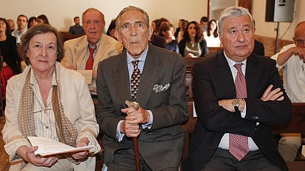 Antonio Gala, en un acto de su Fundación en 2018