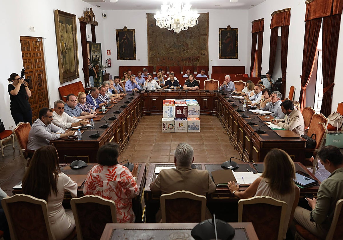 Acto en el salón de plenos de la Diputación Provincial de Córdoba