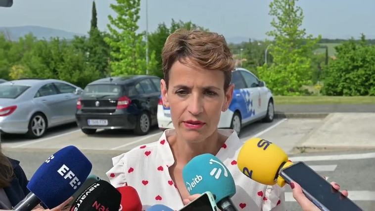 María Chivite: "Que haya mucha participación fortalece la democracia"