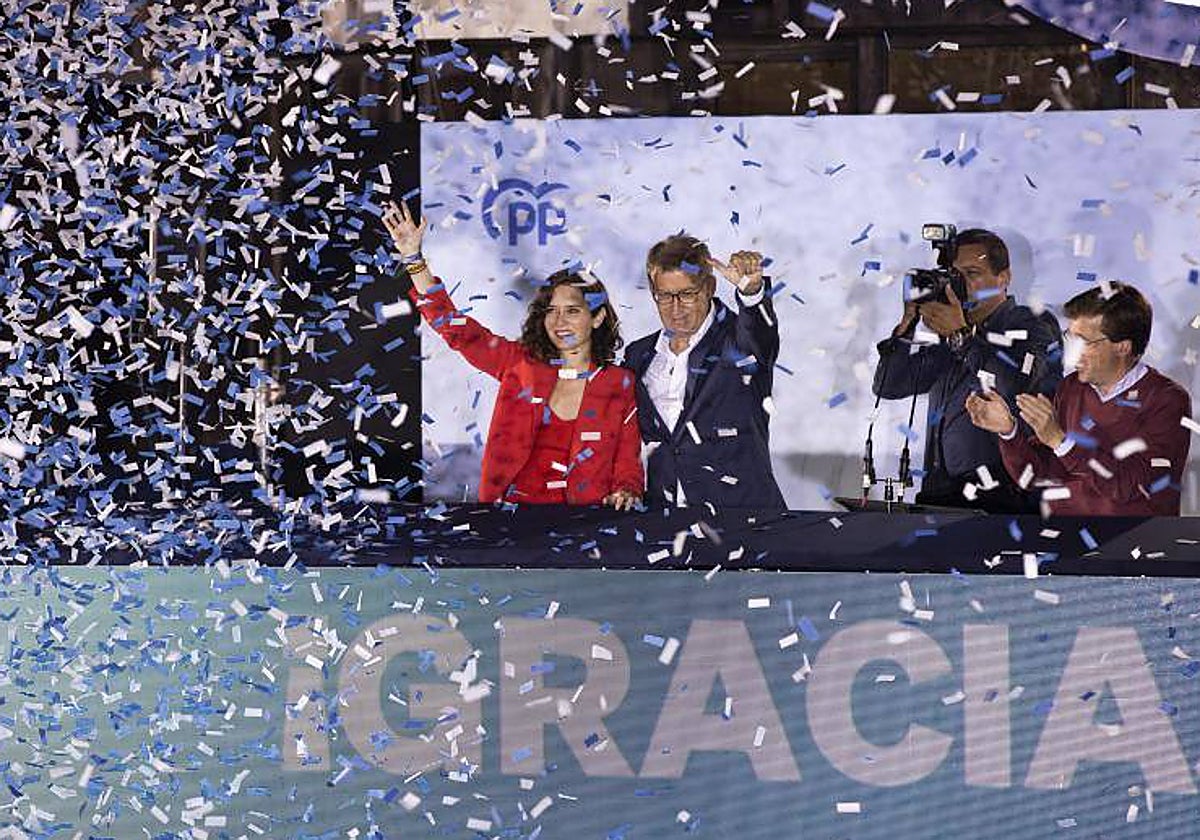 La sede del PP, una de las que más celebró los resultados