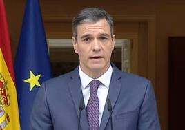 Las frases de Sánchez en su convocatoria de elecciones: «Asumo en primera persona los resultados»