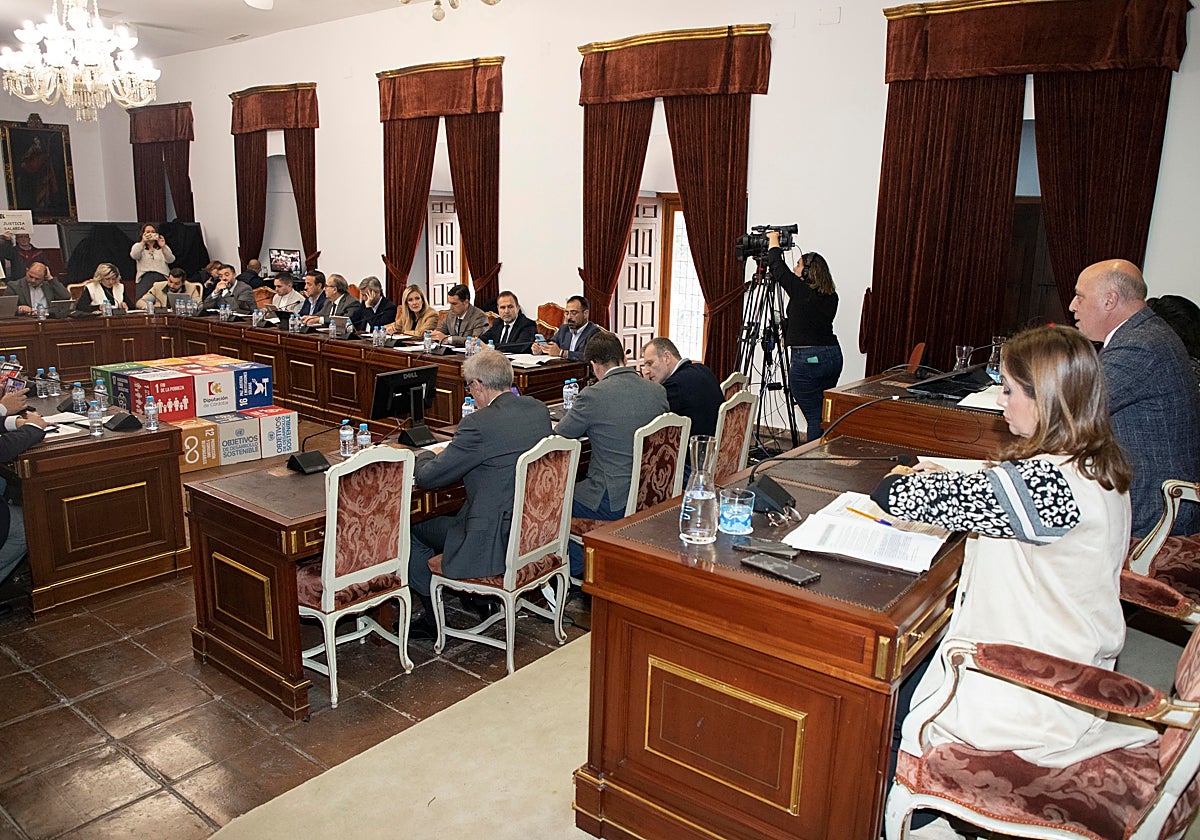 Salón de Plenos de la Corporación Provincial de Córdoba ese pasado mandato