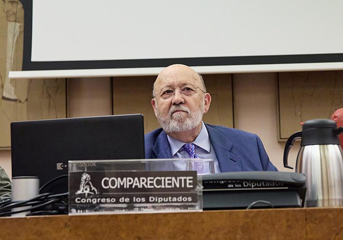El presidente del CIS, José Félix Tezanos, en el Congreso de los Diputados