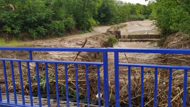 El arroyo Sangüesa, a su paso por Cebolla