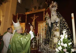 La Virgen de la Quinta Angustia de Córdoba llevará el manto negro de las Angustias en su extraordinaria