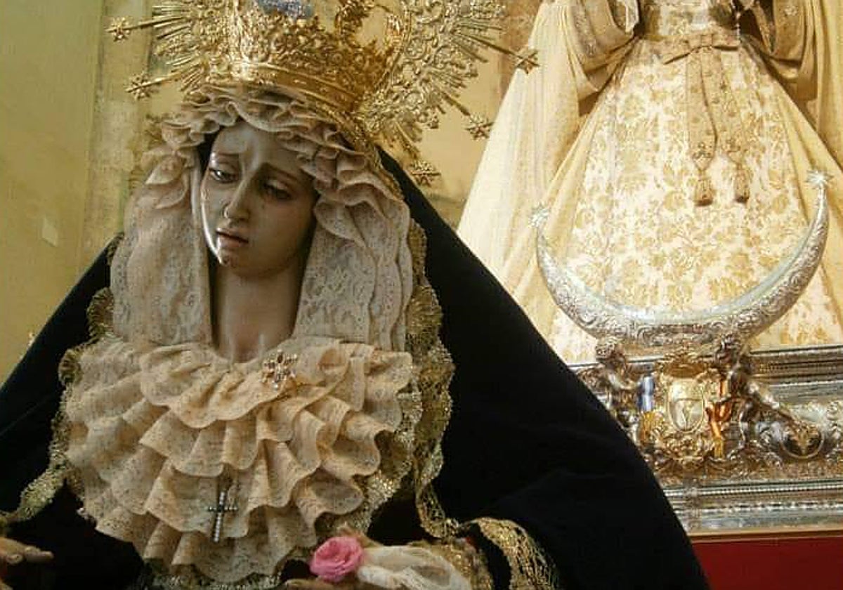 La Virgen de la Concepción en su Desamparo, en primer plano