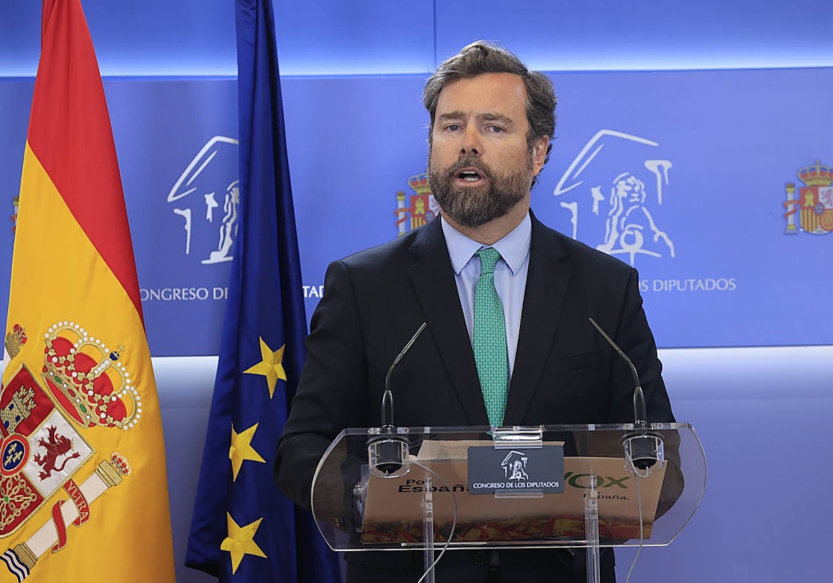 Iván Espinosa de los Monteros, portavoz de Vox en el Congreso