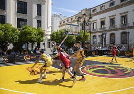 En imágenes, el Circuito Plaza 3x3 de baloncesto en las Tendillas de Córdoba