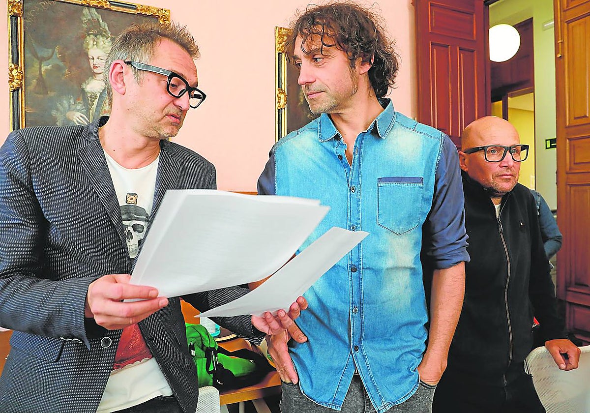 David Frechilla, Juan Cruz Pascual y David García, en la presentación de la 20 edición de Palencia Sonora