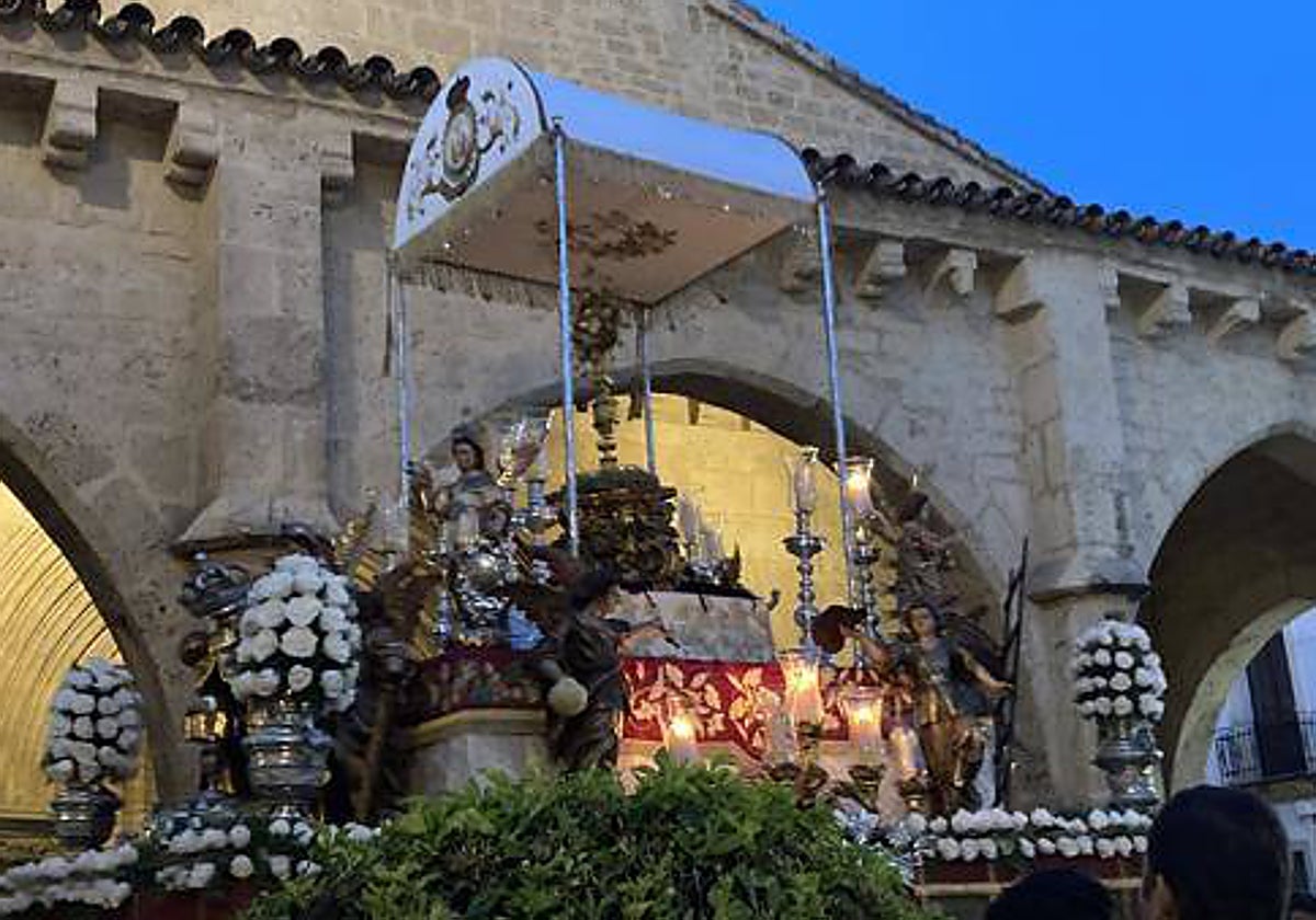 La procesión del Corpus de la hermandad de Ánimas, en junio de 2022