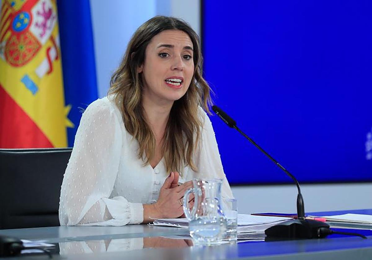 La ministra de Igualdad en funciones, Irene Montero