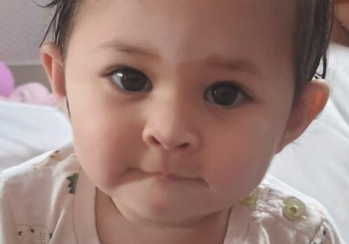 Imagen de Nira, la bebé desaparecida