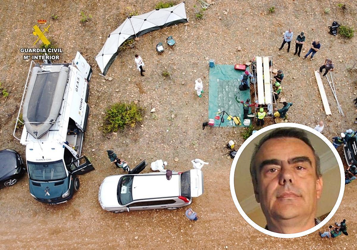 Jesús María González Borrajo. Vídeo de los trabajos de la Guardia Civil para encontrar restos del empresario