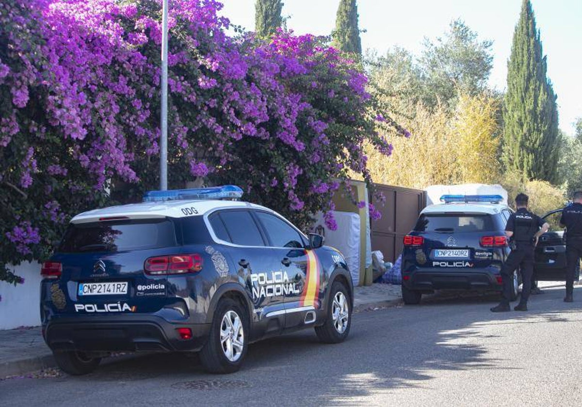 Agentes de la Policía Nacional en una vivenda de la zona norte de la capital cordobesa