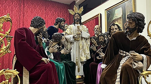 El misterio de la Sagrada Cena, listo para la procesión