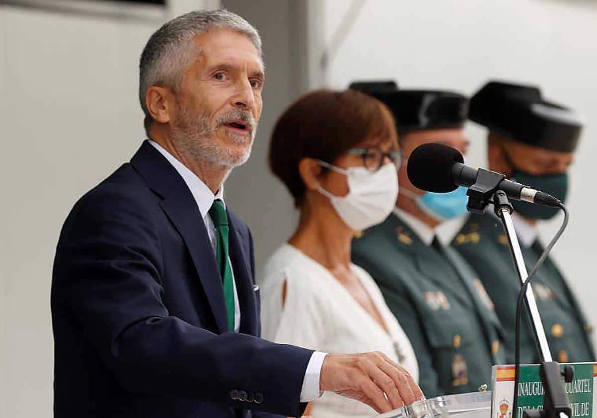 Fernando Grande-Marlaska, en un acto de la Guardia Civil
