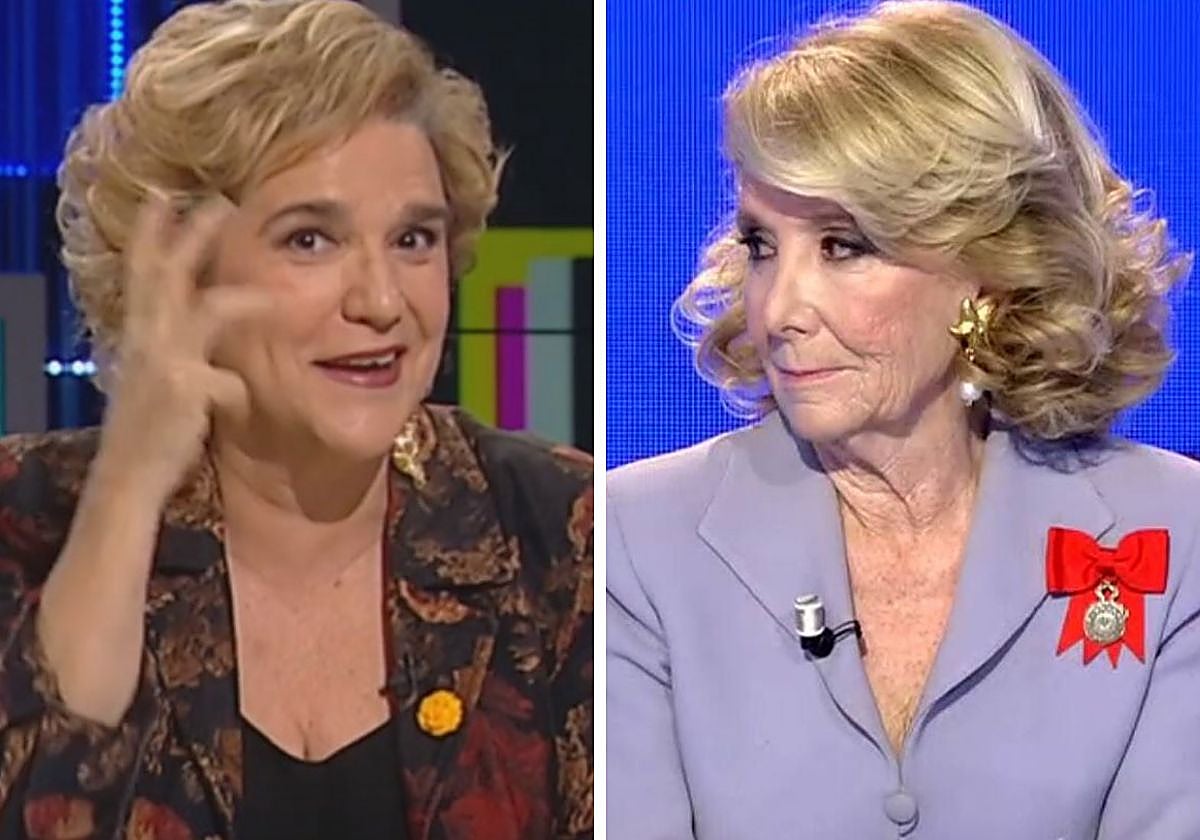 Pilar Rahola (izda.) y Esperanza Aguirre