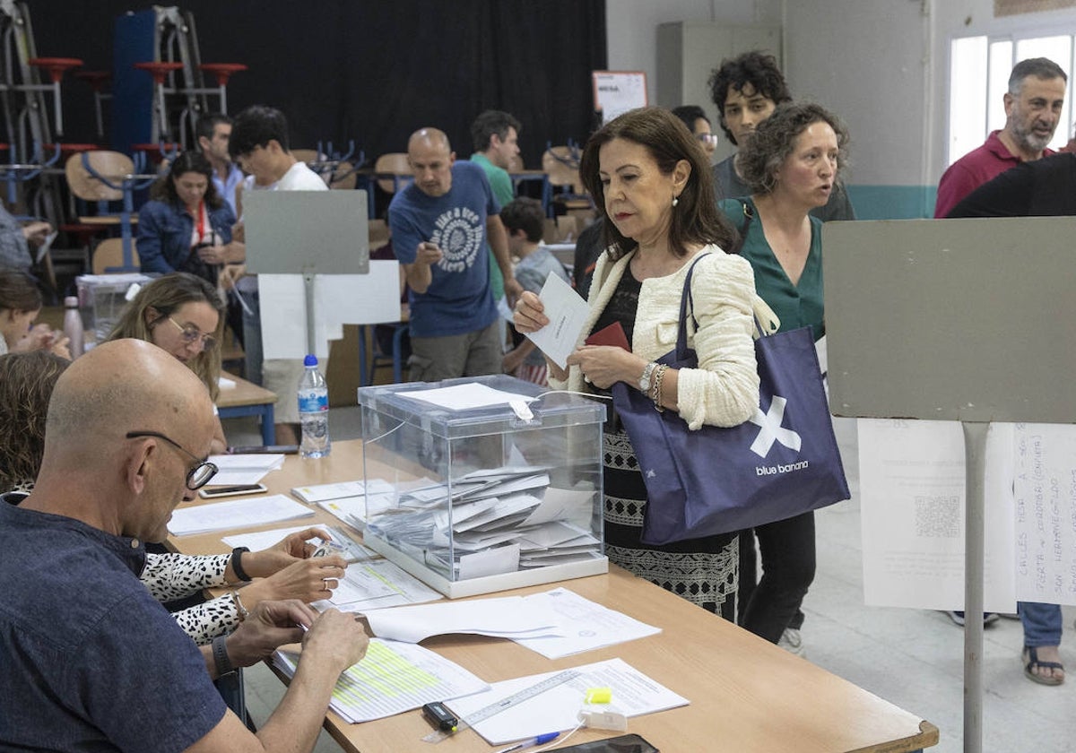 El pasado 28 de mayo, durante las elecciones en un colegio de Madrid