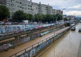 Una fuerte tormenta causa inundaciones en varias ciudades catalanas