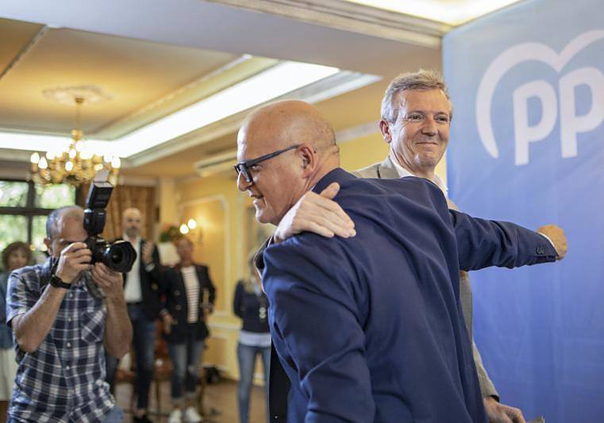 Rueda y Baltar, en un acto de la precampaña del 28M