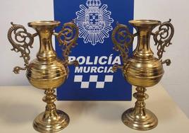 Detenido por robar dos jarrones de gran valor histórico de un convento en Murcia