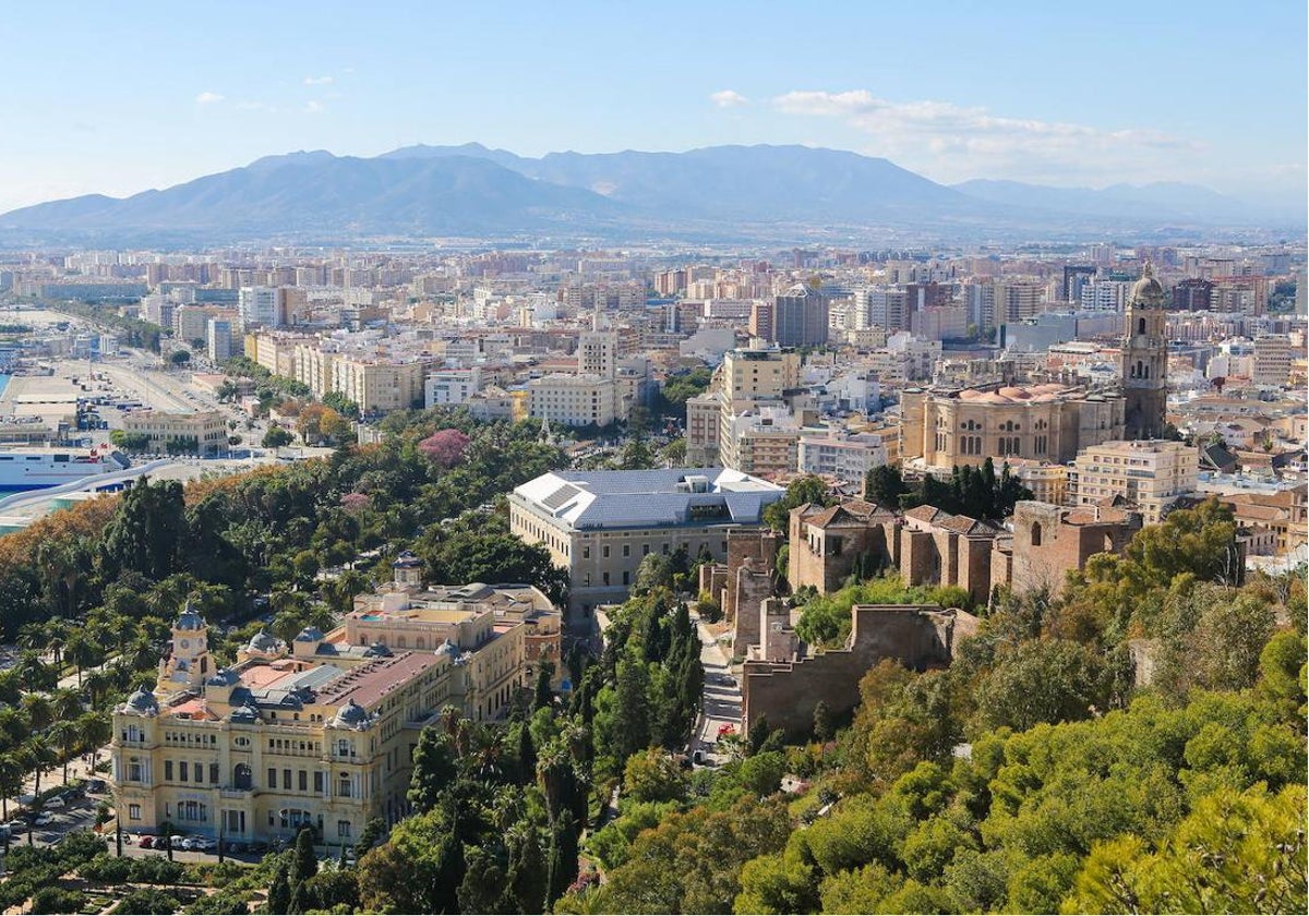 Panorámica de Málaga desde el monte Gibralfaro
