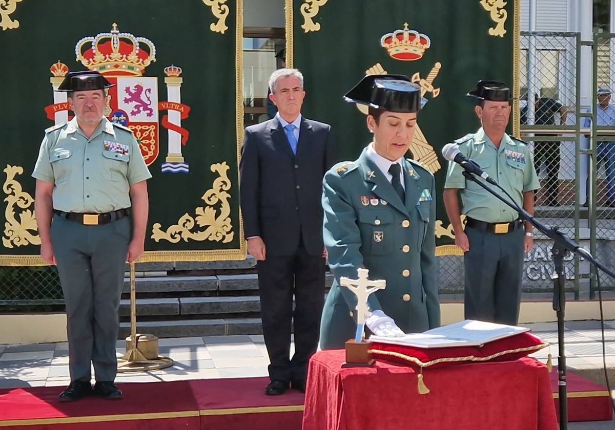 María Jesús Pascual durante su toma de posesión