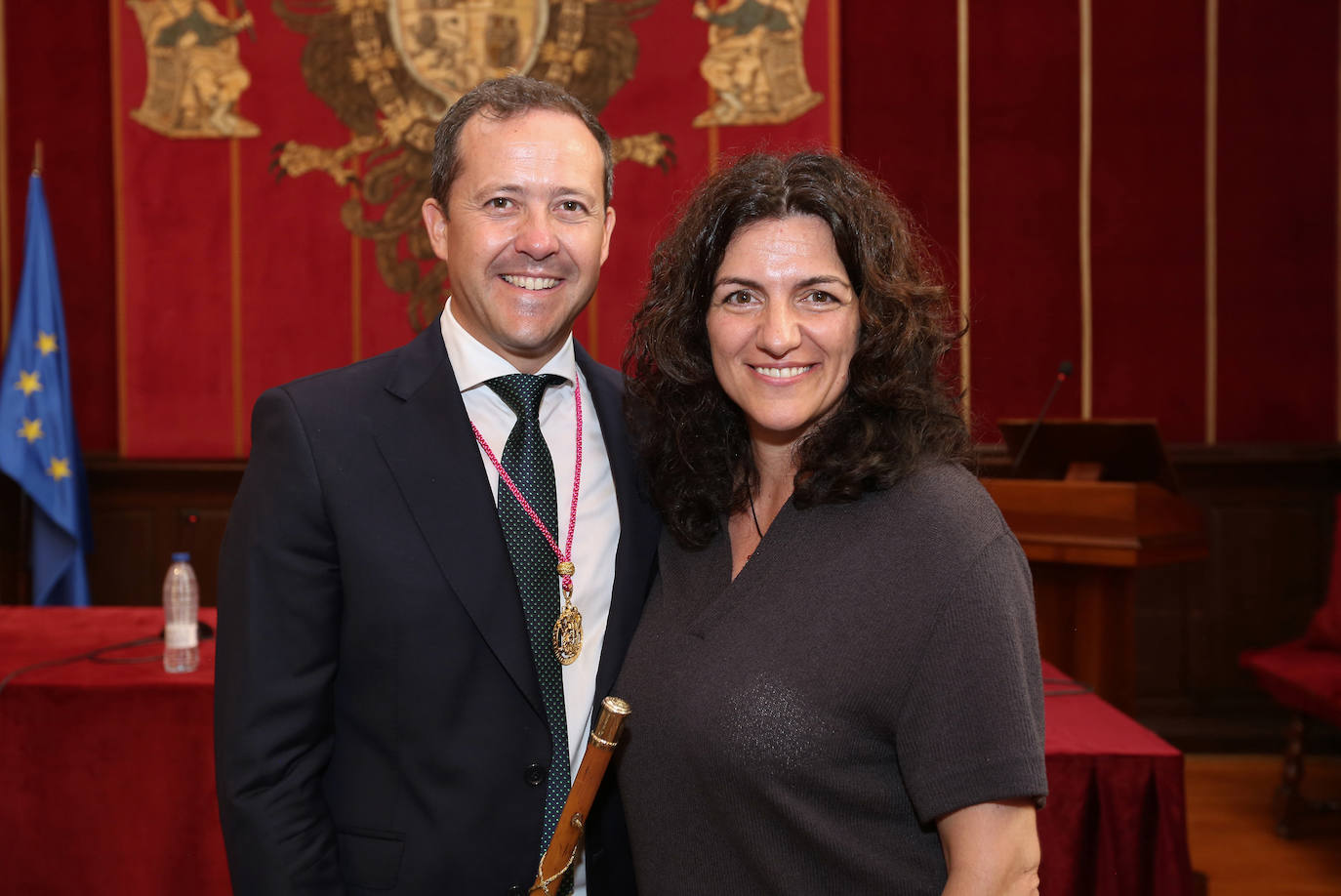 Carlos Velázquez con la exconcejala Natalia Tutor